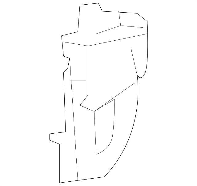 68008533AA Деталь LOWER EXTN, LEFT