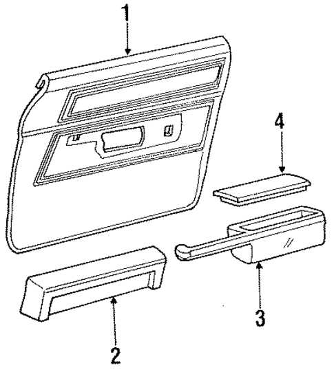 Country Squire INTERIOR TRIM - FRONT DOOR