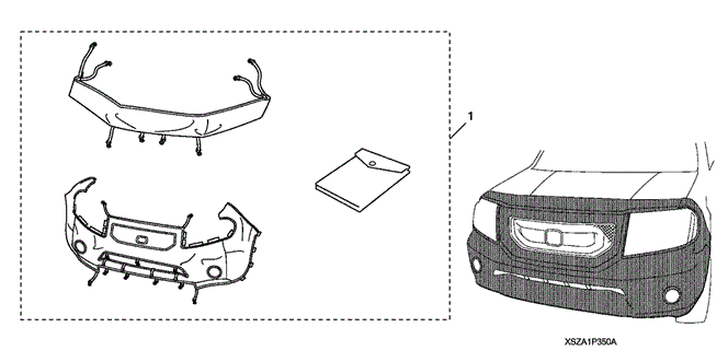 ACCESSORIES/NOSE MASK (FULL) for 2013 Honda PILOT #1