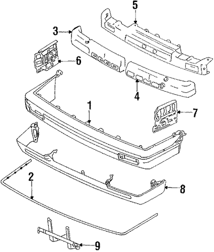 323 FRONT BUMPER