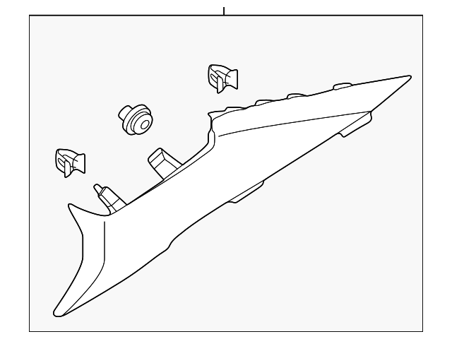 85860-4C000UP Деталь QTR PILLAR TRIM, RIGHT