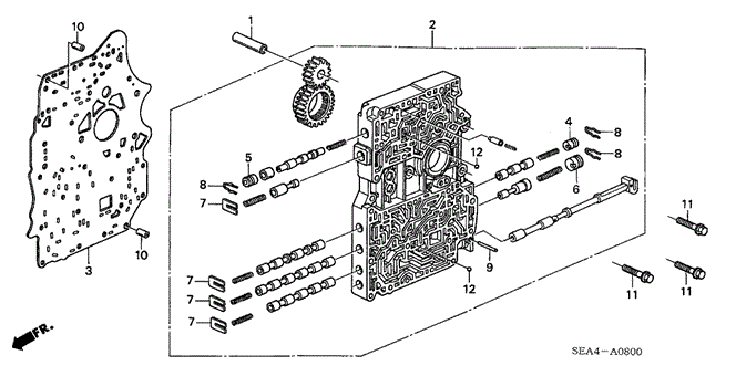 TSX SEDAN AT MAIN VALVE BODY