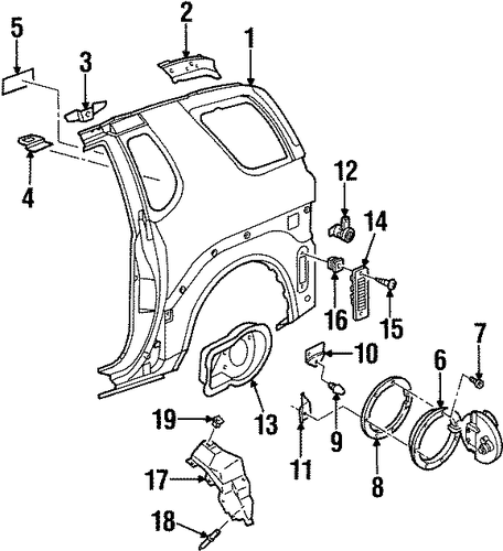 VehiCROSS QUARTER PANEL & COMPONENTS