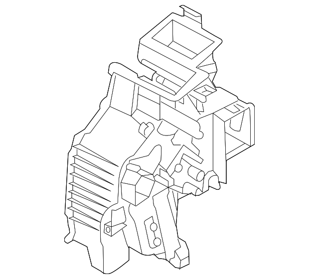 97134-A9000 AC & HEATER CASE, LEFT
