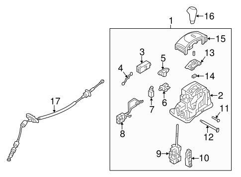 Veloster SHIFTER HOUSING 2
