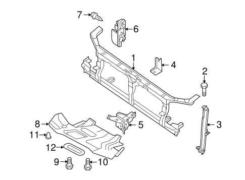 Equator RADIATOR SUPPORT