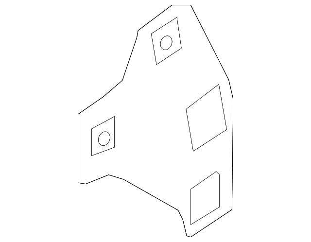 9013030 DOOR TRIM PANEL BRACKET, RIGHT