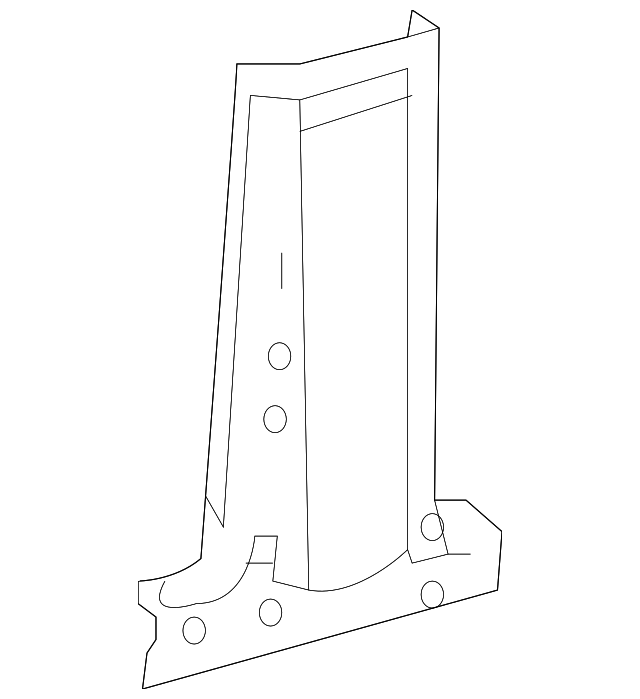 68008266AB Деталь INNER PILLAR, LEFT