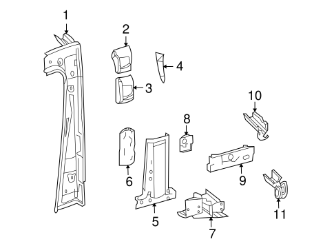 Sprinter 2500 CENTER PILLAR 2