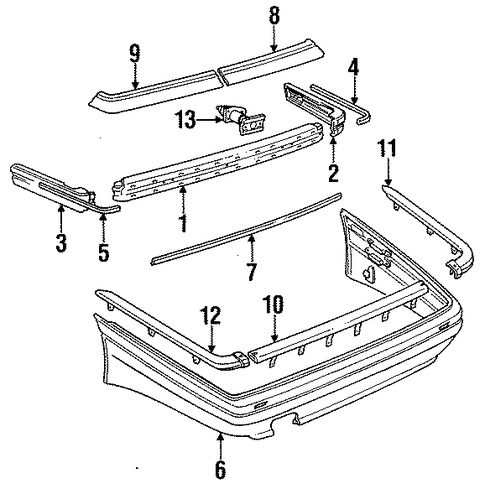 Coupe BUMPER & COMPONENTS - REAR