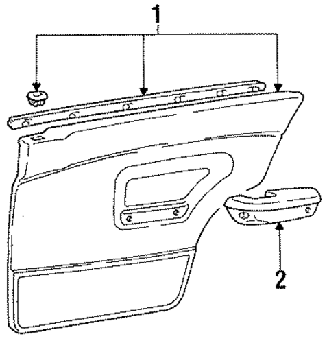 Colt INTERIOR TRIM - REAR DOOR