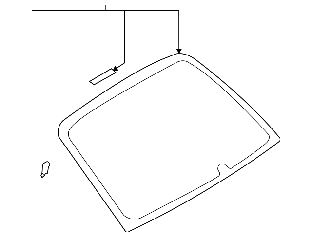 65109AG08B Деталь BACK GLASS