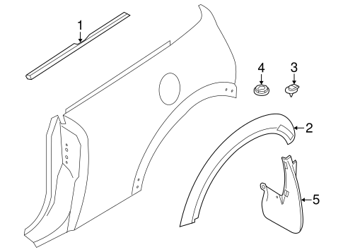 Cooper EXTERIOR TRIM - QUARTER PANEL