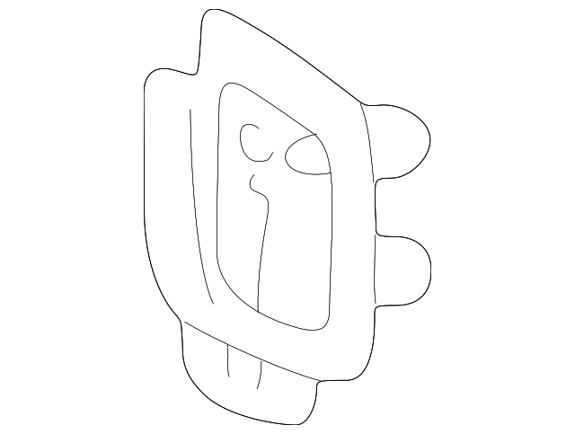 58324-AA020 REAR BODY PANEL REINFORCEMENT, LEFT