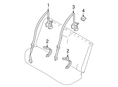 Forenza REAR SEAT BELTS