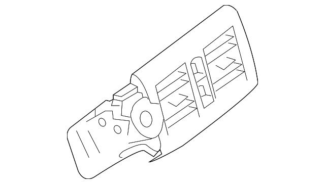 204-830-79-54-9051 CENTER GRILLE, LEFT