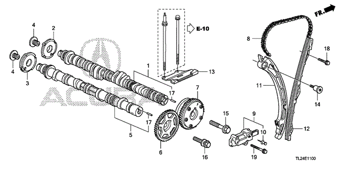 TSX SEDAN CAMSHAFT - CAM CHAIN
