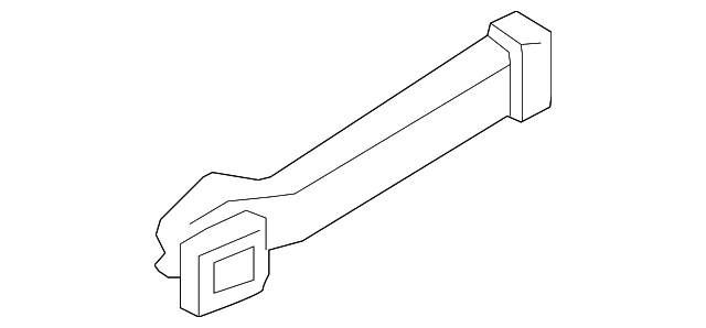 FT4Z-19E630-A Деталь DEFROSTER DUCT, LEFT