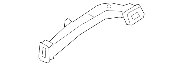 FT4Z-19E630-B Деталь DEFROSTER DUCT, RIGHT