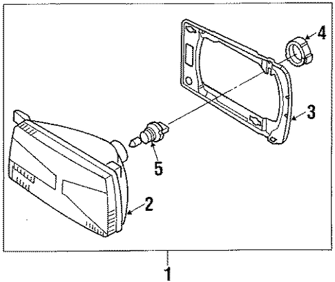 Golf HEADLAMP COMPONENTS
