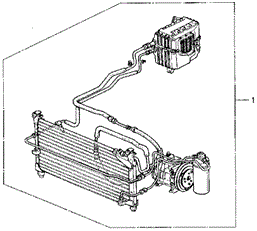 BODY / AIR CONDITIONING/KIT for 1990 Honda CIVIC SEDAN #1