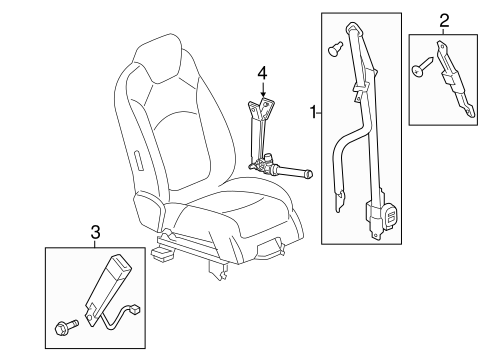 Enclave FRONT SEAT BELTS