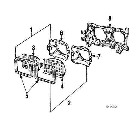 626 HEADLAMP COMPONENTS