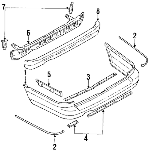 Legacy BUMPER & COMPONENTS - REAR