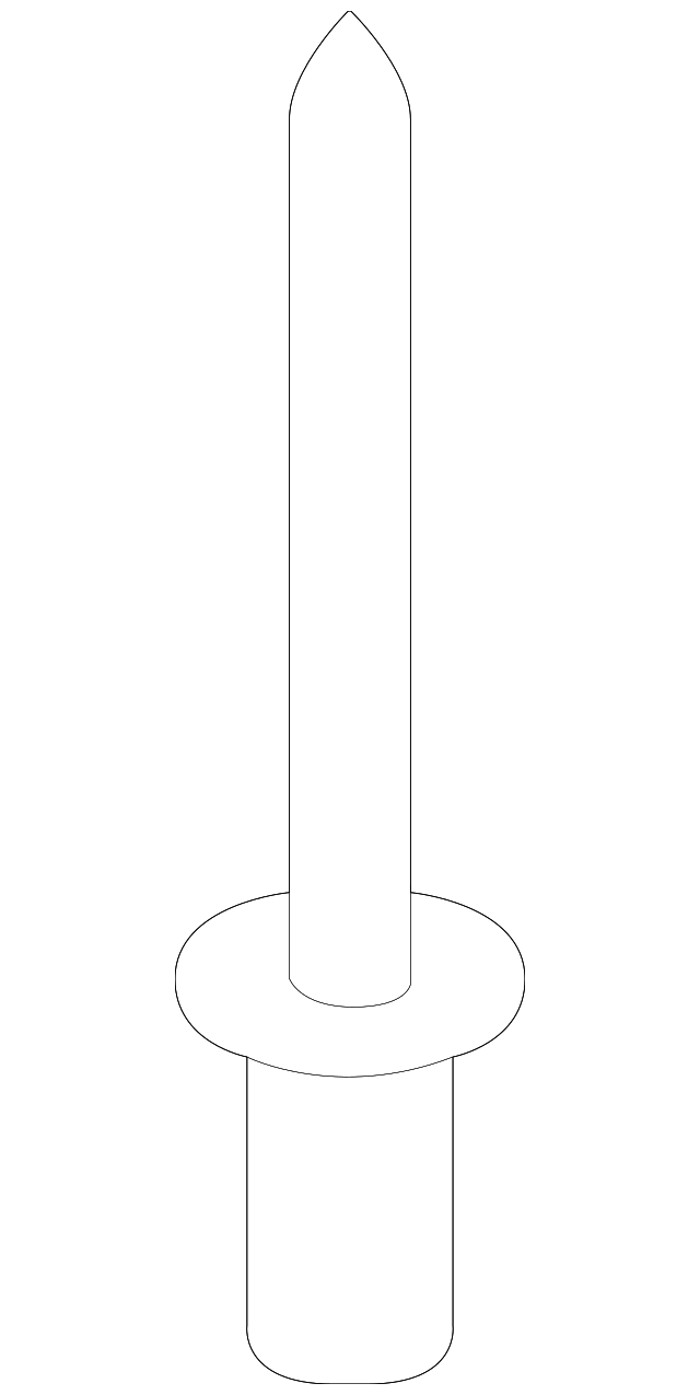 -W717984-S417 Деталь ROOF MOLDING RIVET, LEFT