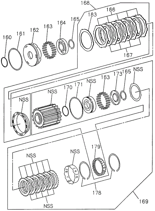 SLX AT LOW AND REVERSE CLUTCH