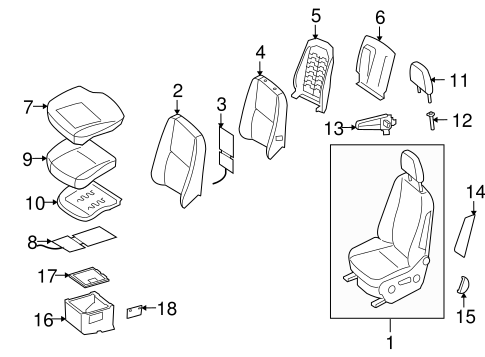 Sprinter 2500 FRONT SEAT COMPONENTS 2