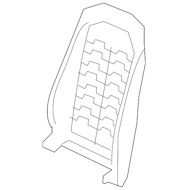 68010927AA Деталь SEAT BACK FRAME, RIGHT