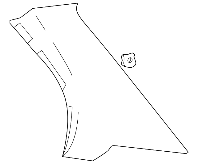 85850-2D500-OI Деталь UPPER QTR TRIM, LEFT