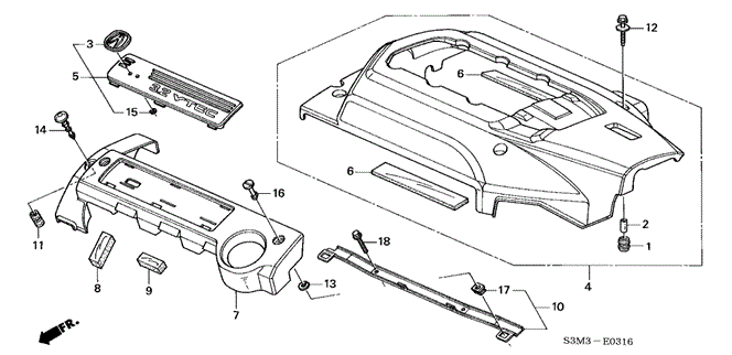 TL INTAKE MANIFOLD COVER (TYPE-S)