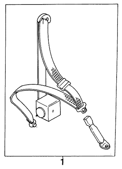 Justy REAR SEAT BELTS