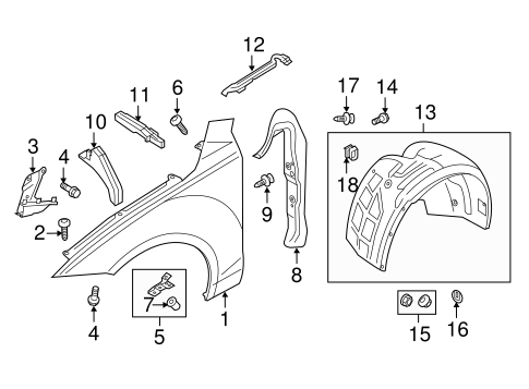 A7 Quattro FENDER & COMPONENTS