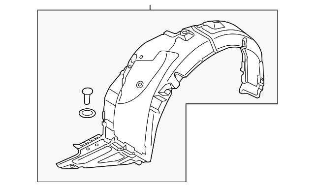 86812-3R500 FENDER LINER, RIGHT