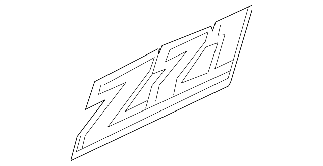 23172677 NAMEPLATE, RIGHT