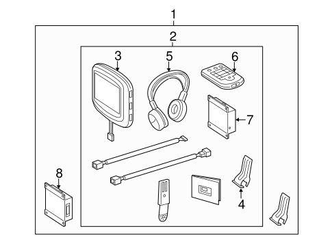 GLK250 ENTERTAINMENT SYSTEM COMPONENTS