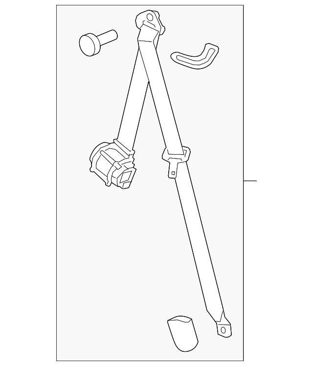19303061 OUTER BELT ASSY, LEFT