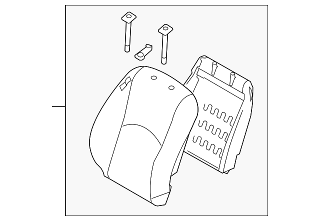 88406-2J370ACH Деталь SEAT BACK ASSY, RIGHT