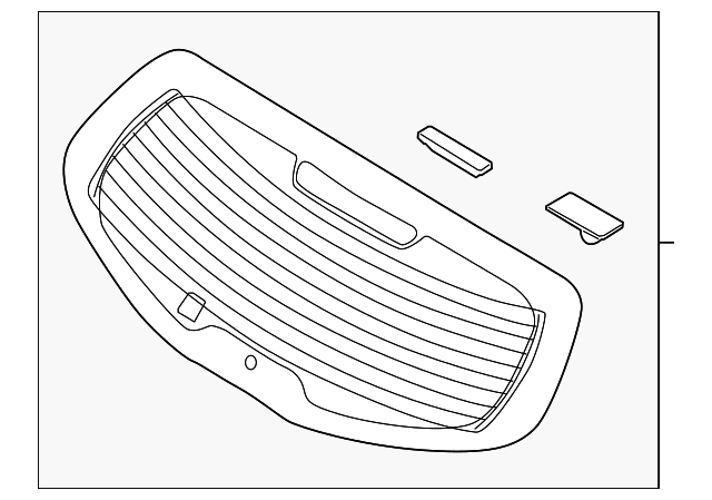 87110-3W010 Деталь LIFT GATE GLASS