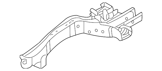 64601-4D010 Деталь LOWER RAIL, LEFT