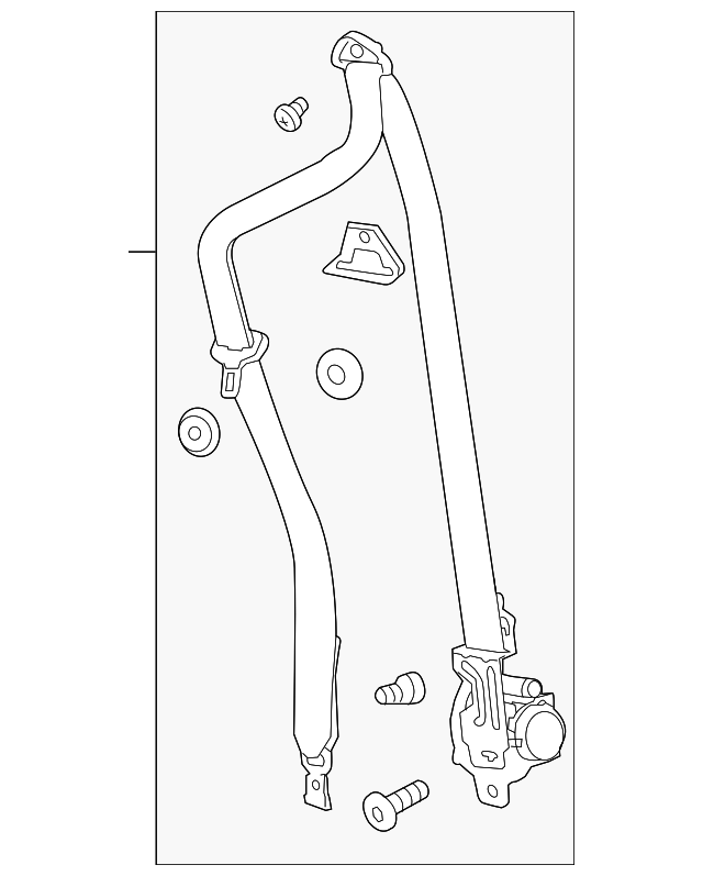 19299507 Деталь BELT & RETRACTOR, RIGHT