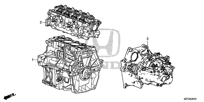 ENGINE/ENGINE ASSY. - TRANSMISSION ASSY. for 2011 Honda CR-Z #1