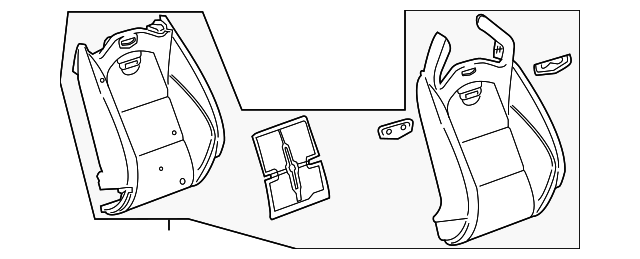 23350812 Деталь SEAT BACK ASSY