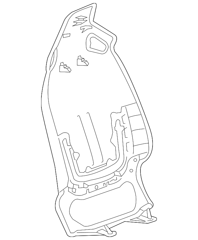 23315624 Деталь SEAT BACK PANEL