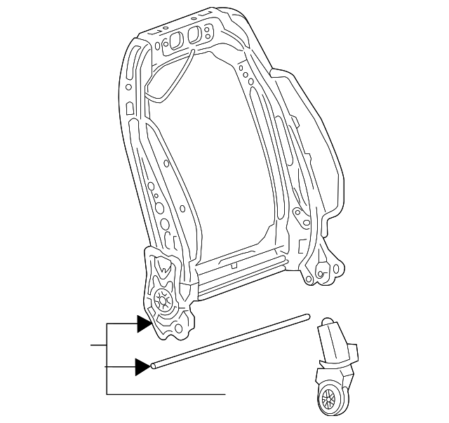 23181614 Деталь SEAT BACK FRAME