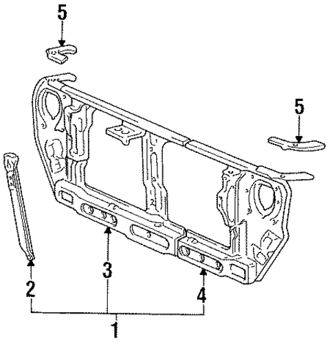 Colt RADIATOR SUPPORT