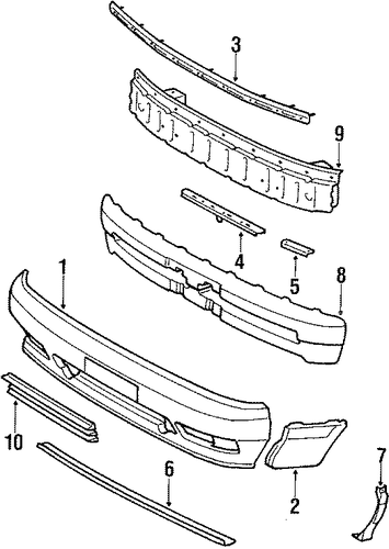 Celica BUMPER & COMPONENTS - FRONT
